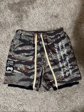 darc sport green camo shorts